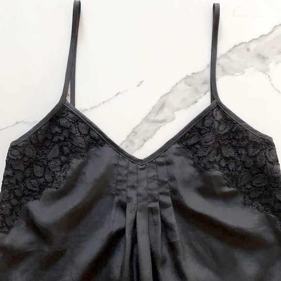 Talula Black Lace Trim Flow Tank Top - Picture 2 of 7